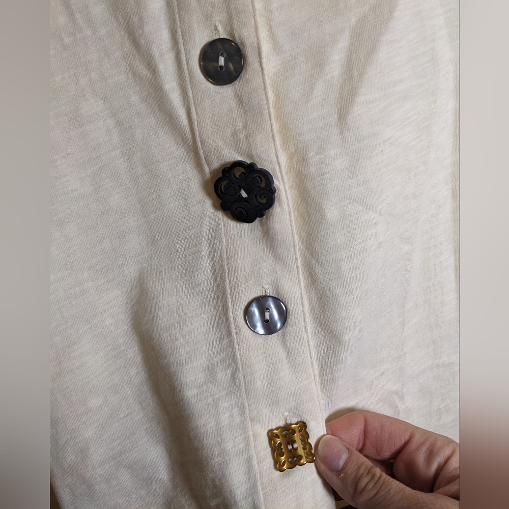 Soft Surroundings Danielle Button Sleeveless Tuni… - image 5